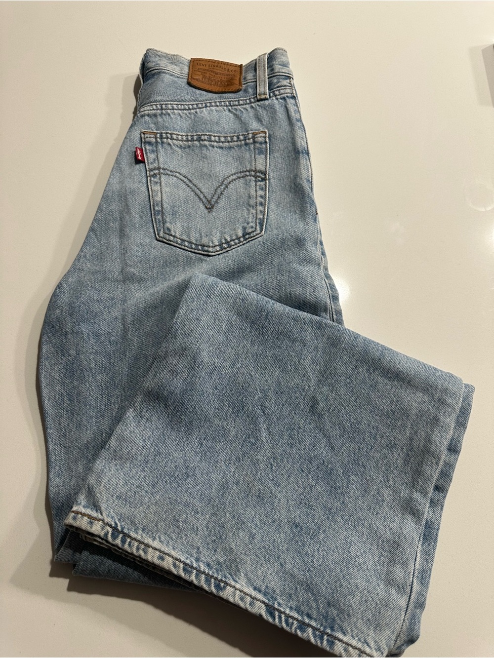 Levi's Light Blue Relaxed Straight Jeans